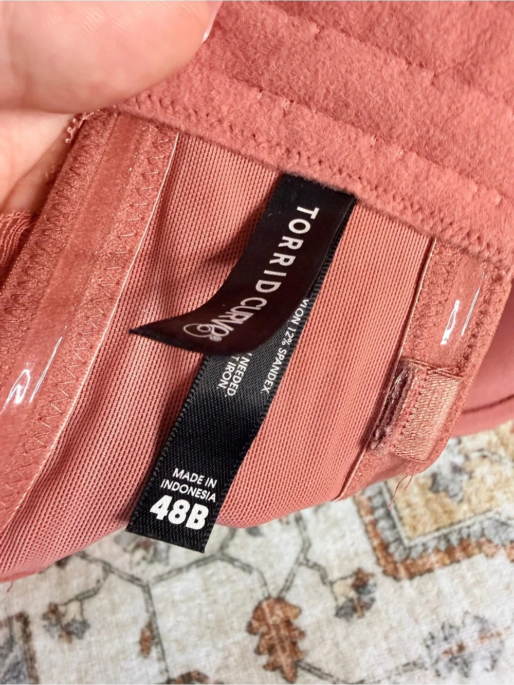 Torrid curve mauve strapless bra